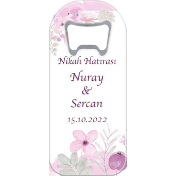 Soft Pembe Rozet Çiçek Temalı Uzun Magnet Açacak