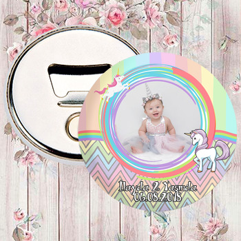 Soft Unicorn Temalı Fotoğraflı Magnet Açacak