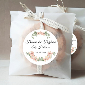 Soft Yavruağzı Çiçekler Temalı Sticker