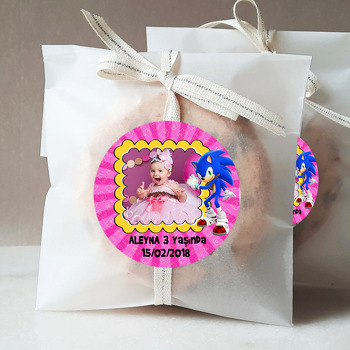 Sonic Boom Pembe Temalı Resimli Sticker
