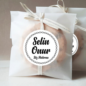 Sonsuzluk Çerçeve Temalı Söz Nişan Nikah Sticker