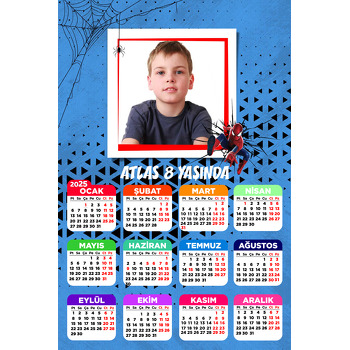 Spiderman Temalı Takvim Magnet