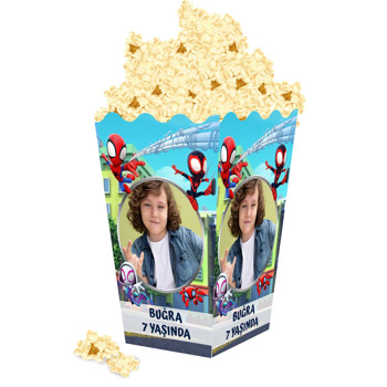 Spidey Örümcek Adam Temalı Popcorn Kutusu