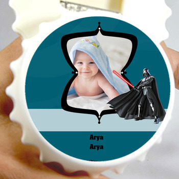 Star Wars Temalı Resimli Kapak Şekilli Magnet Açacak