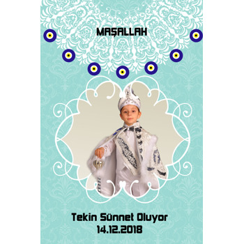 Su Yeşili Temalı Sünnet  Magneti