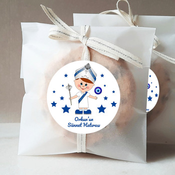 Sünnet Çocuğu ile Yıldızlar Temalı Sticker