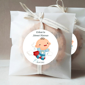 Sünnet Kahramanı Temalı Sticker