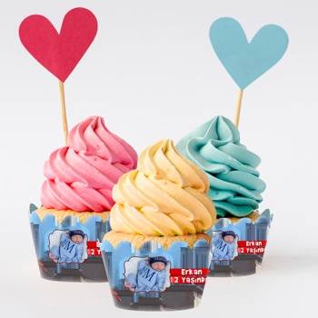 Süper Kahramanlar Temalı Cupcake Sargısı