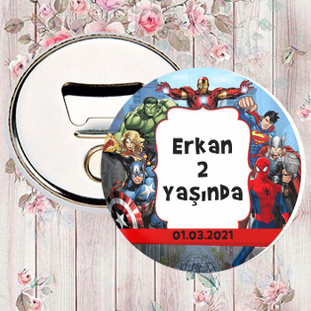 Süper Kahramanlar Temalı Magnet Açacak