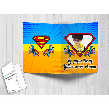 Süperman 2 Temalı Anı Kartı