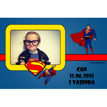 Superman Temalı Magnet