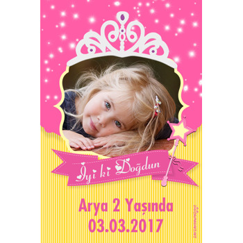 Taçlı Prenses Temalı Magnet