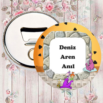 Taş Devri Dino Temalı Magnet Açacak
