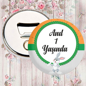 Tavşan ile Havuç Fon Temalı Magnet Açacak