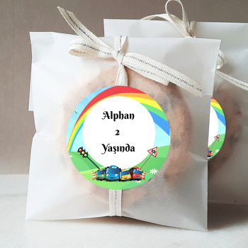 Tayo ile Gökkuşağı Temalı Parti Sticker