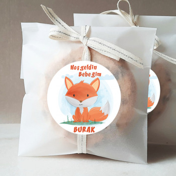 Tilki Temalı Sticker