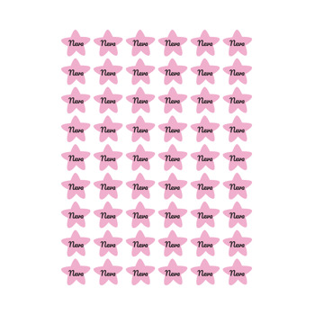 Toz Pembe Yıldız Temalı Şekilli Sticker