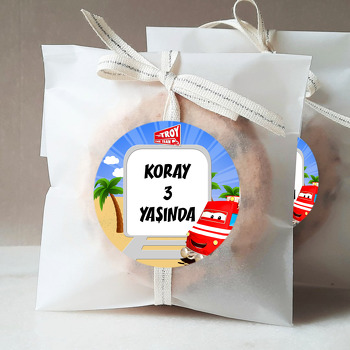 Tren Troy Temalı Parti Sticker