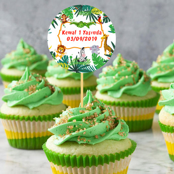 Tropikal Safari Temalı Kürdan Süs