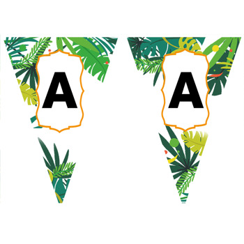 Tropikal Safari Temalı Parti Banner