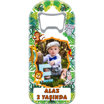 Tropikal Safari Temalı Uzun Magnet Açacak