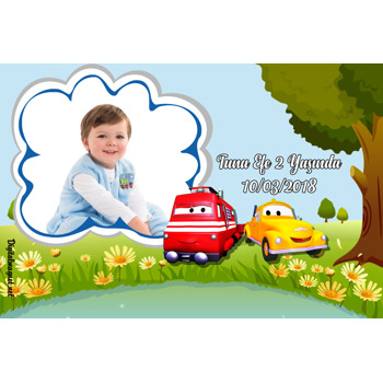 Troy Tren Temalı Doğum Günü Plastik Magnet