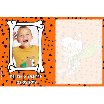 Turuncu Bambam Temalı Magnet Notluk
