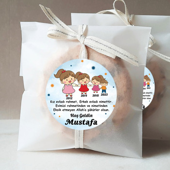 Üç Abla Bir Erkek Kardeş Temalı Sticker