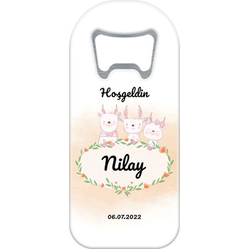 Üç Kardeş Geyik Temalı Uzun Magnet Açacak