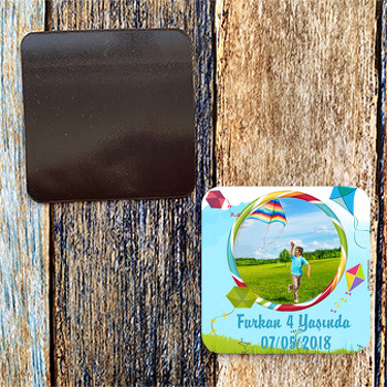 Uçurtma Temalı Kare Magnet