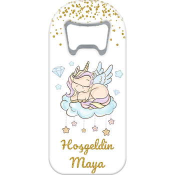 Unicorn ile Yıldızlı Bulut Temalı Uzun Magnet Açacak