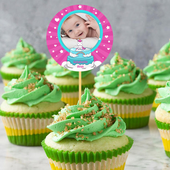 Unicorn Pasta Temalı Resimli Kürdan Süs