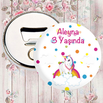 Unicorn Rainbow Temalı Magnet Açacak