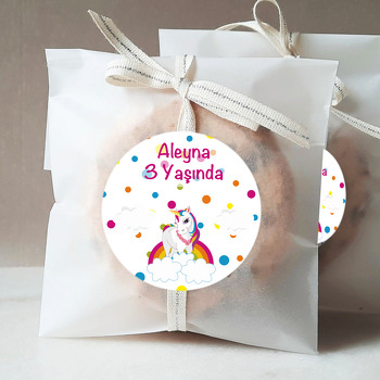 Unicorn Rainbow Temalı Sticker