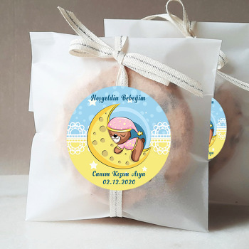 Uyuyan Ayıcık Temalı Sticker