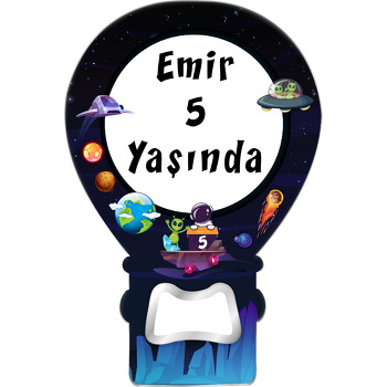 Uzayda Uzaylı ve Astronot Temalı Balon Magnet Açacak