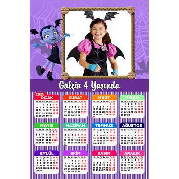 Vampirina Temalı Takvim Magnet
