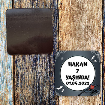 Venom Spiderman Temalı Doğum Günü Magnet