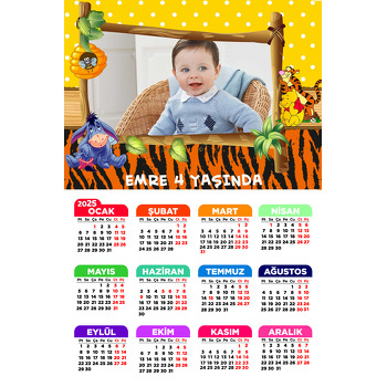 Winnie The Pooh 2 Temalı Takvim Magnet