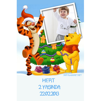 Winnie The Pooh Kar Temalı Magnet
