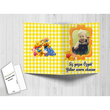 Winnie The Pooh Temalı Anı Kartı