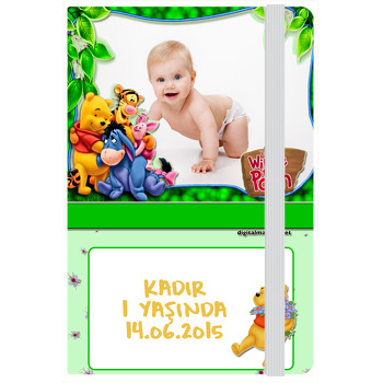 Winnie The Pooh Temalı Kişiye Anı Özel Defter