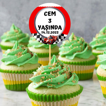 Yarış ArabasıTemalı Kürdan Süs