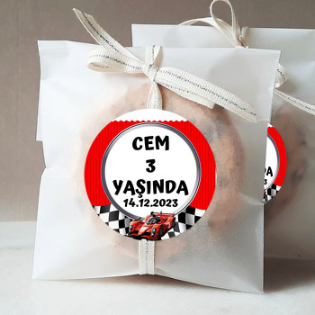Yarış ArabasıTemalı Sticker