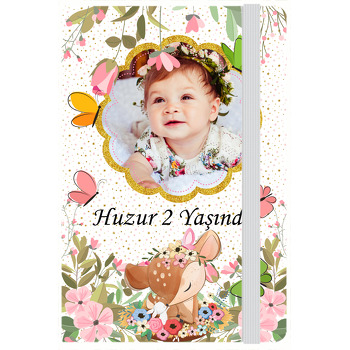 Yavru Geyik Temalı Doğum Günü Kişiye Anı Özel Defter
