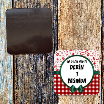 Yeni Yıl Temalı Doğum Günü Magnet