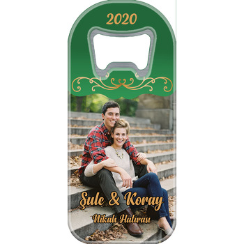 Yeşil Gold Spiral Desen Temalı Uzun Açacak