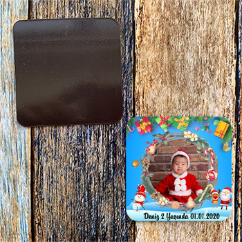 Yılbaşı Temalı Kare Magnet