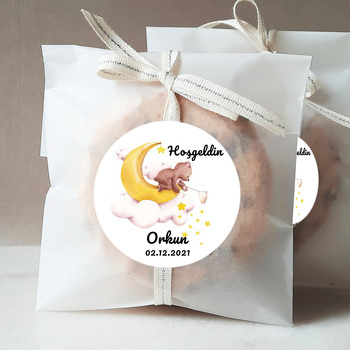 Yıldız Avcısı Ayıcık Temalı Sticker