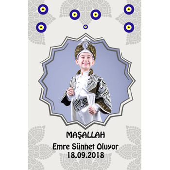 Yıldız Çerçeve Temalı Sünnet  Magneti